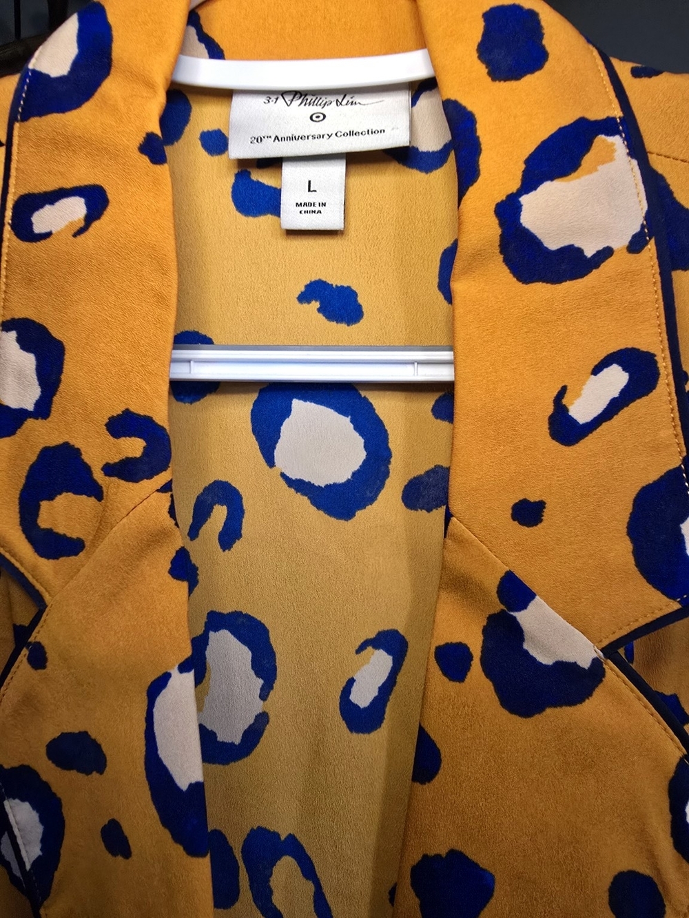 3.1 Phillip Lim 20th Anniversary Leopard Print Blazer Size L